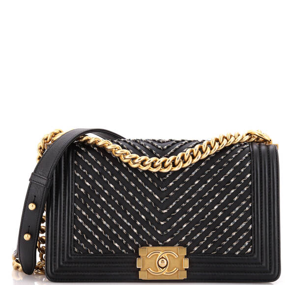 Chanel By The Sea Boy Flap Bag Chevron #179085C38B - Picture 1 of 9